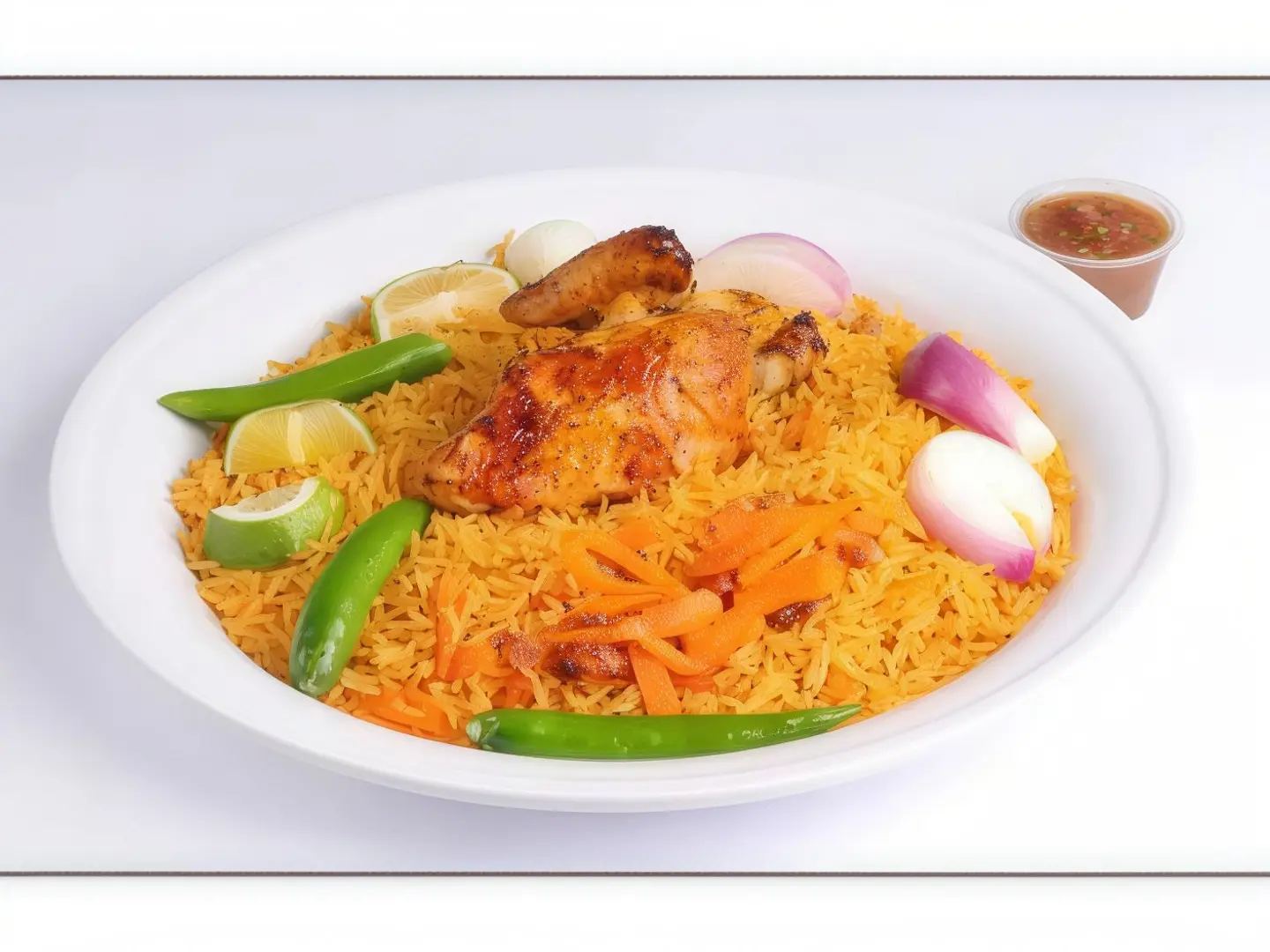 Quarter Grilled Chicken With Bukhari Rice