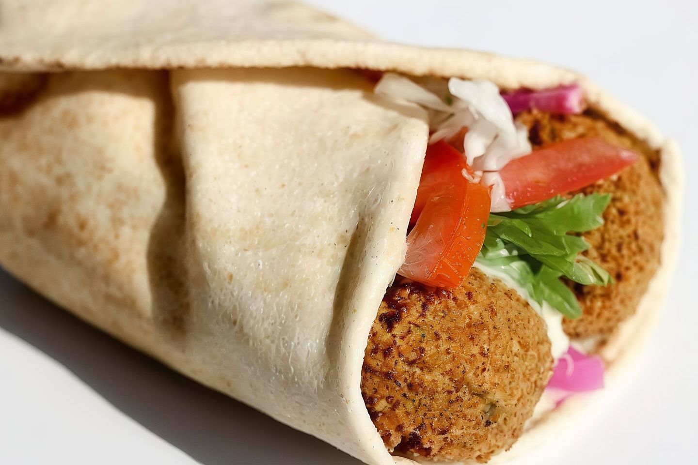 Falafel And Eggs Sandwich