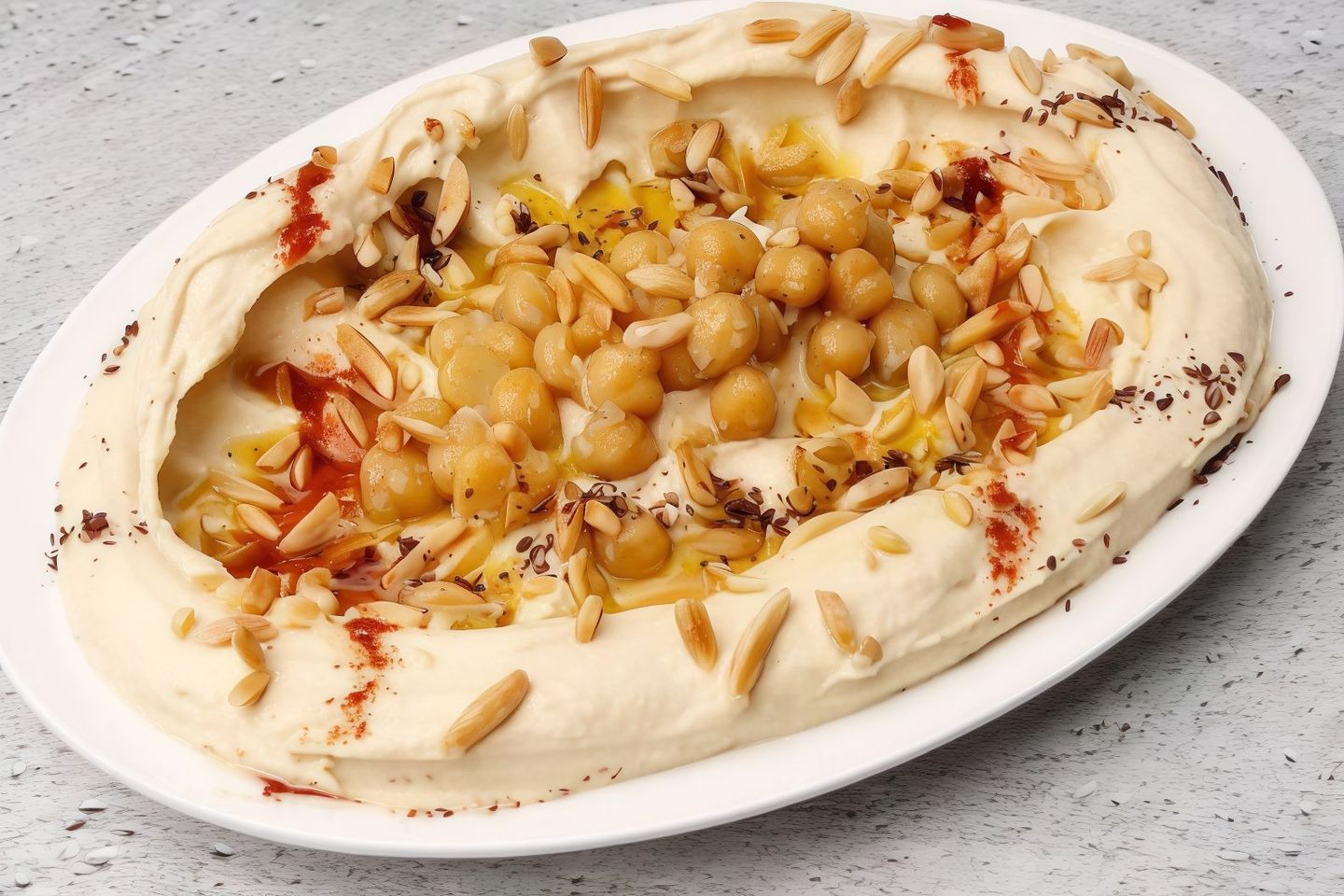 Hummus With Almonds