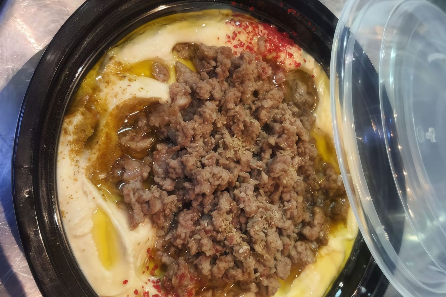 Hummus Fatteh With Meat