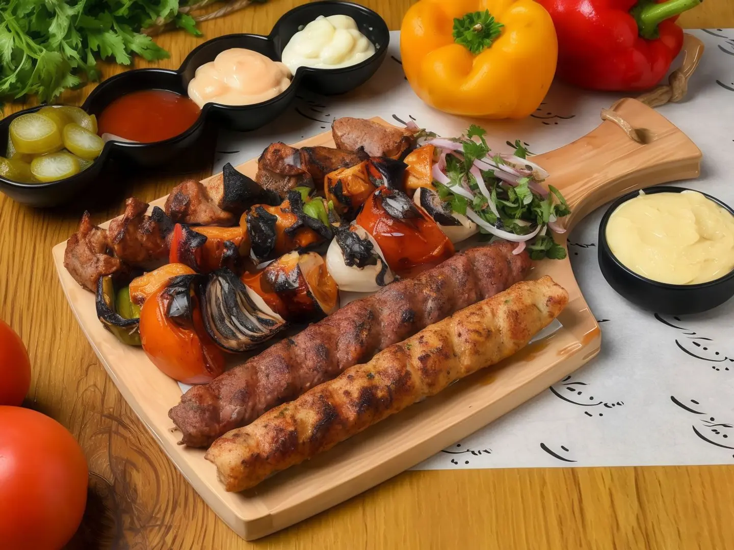 صحن شيش طاووق