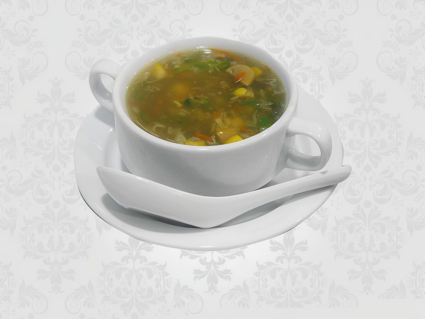 شوربة دجاج حار و حامض