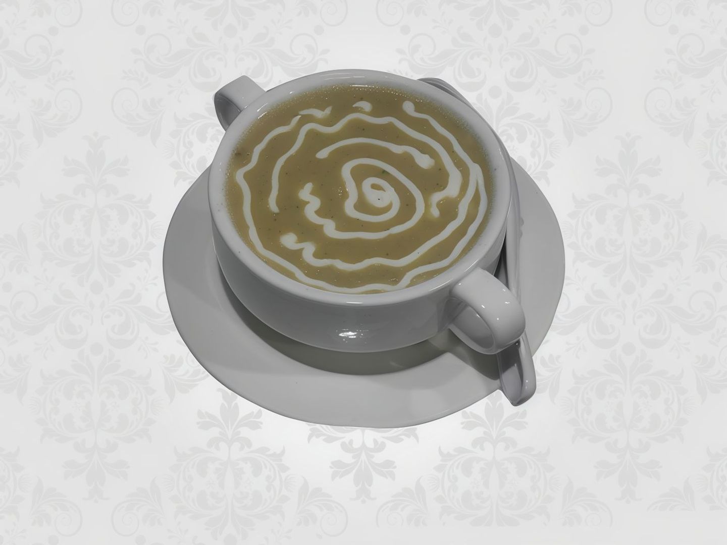 شوربة دجاج بالكريمة