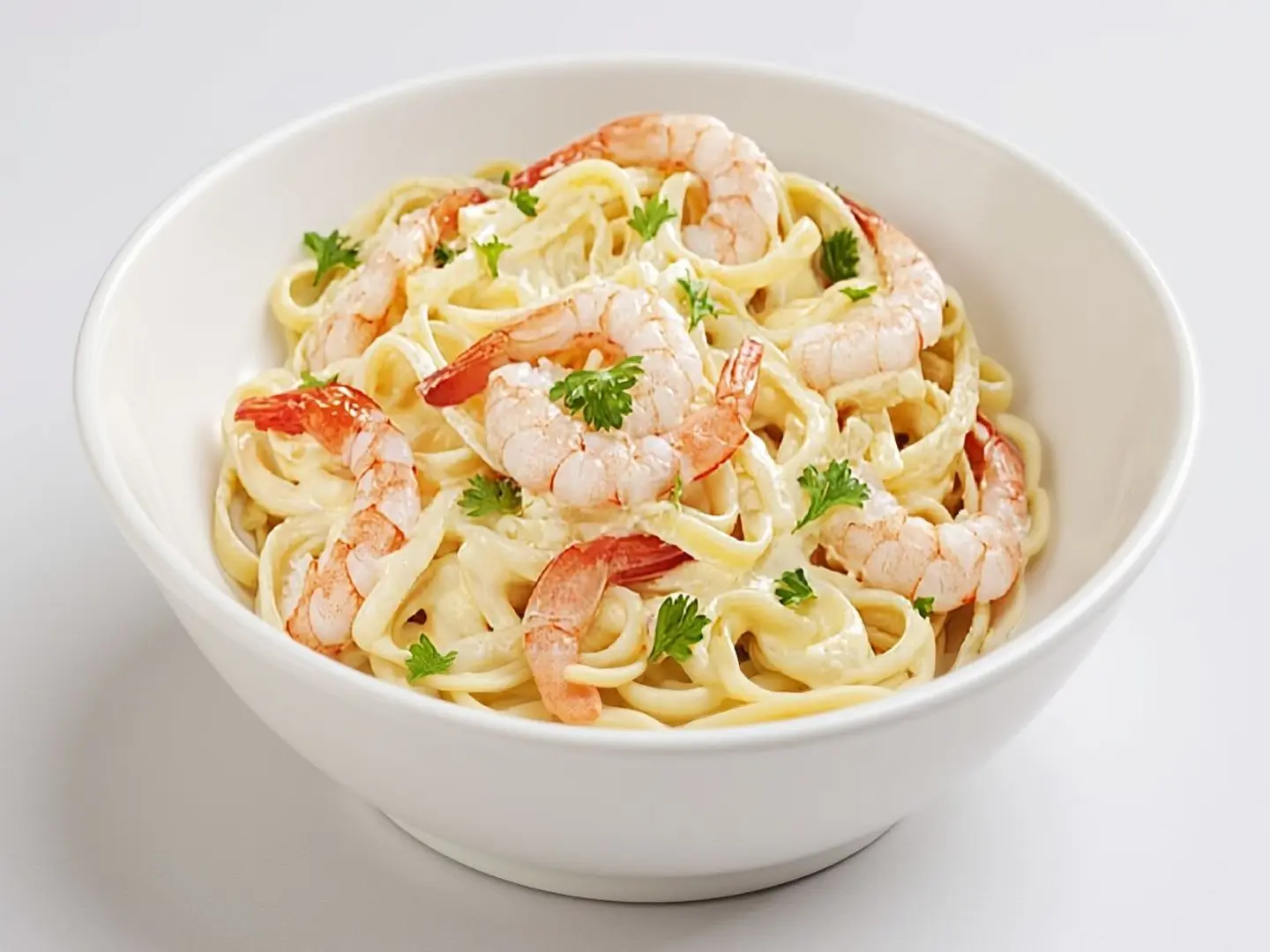 Shrimp White Fettuccine