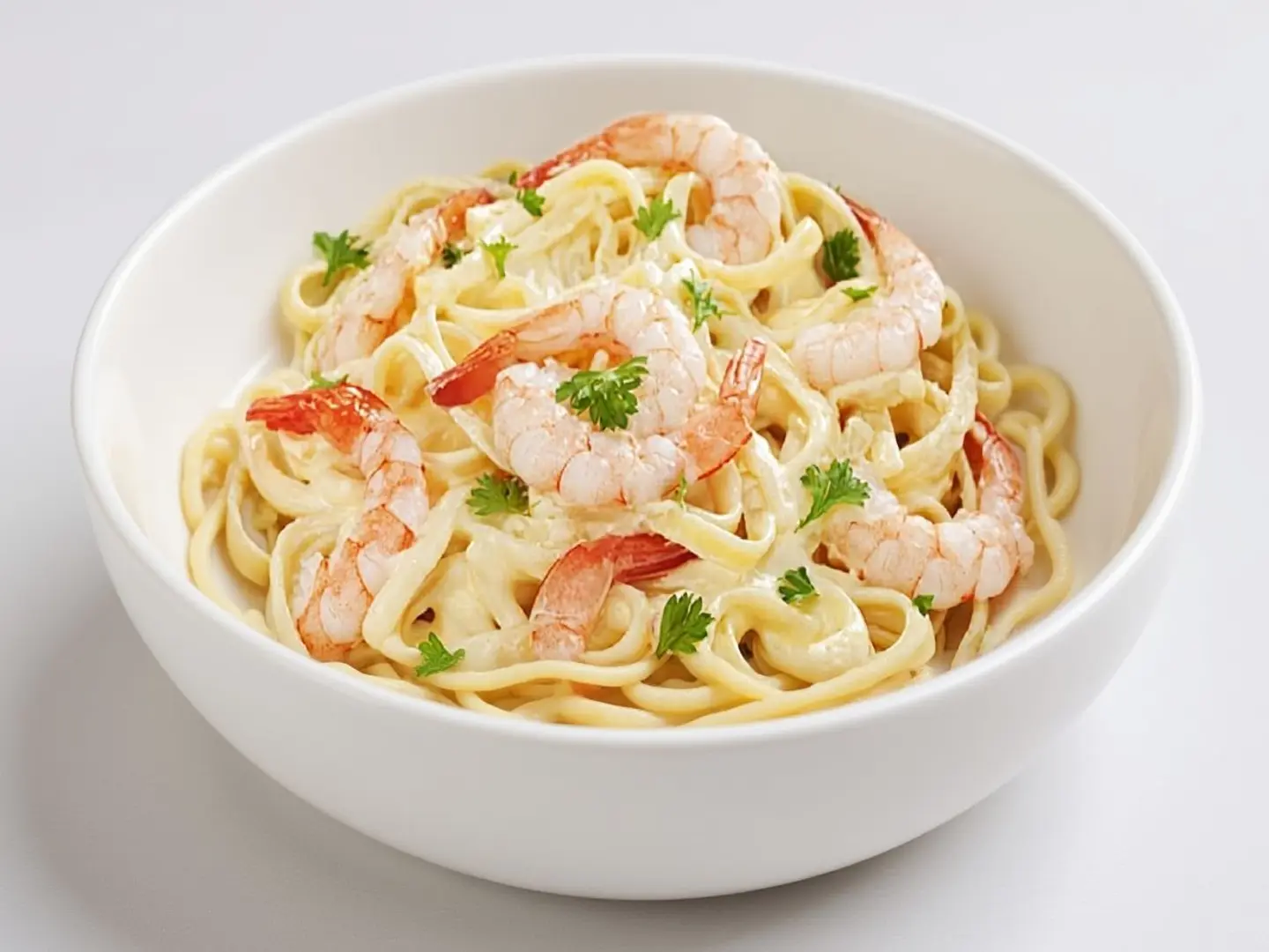 White Shrimp Fettuccine