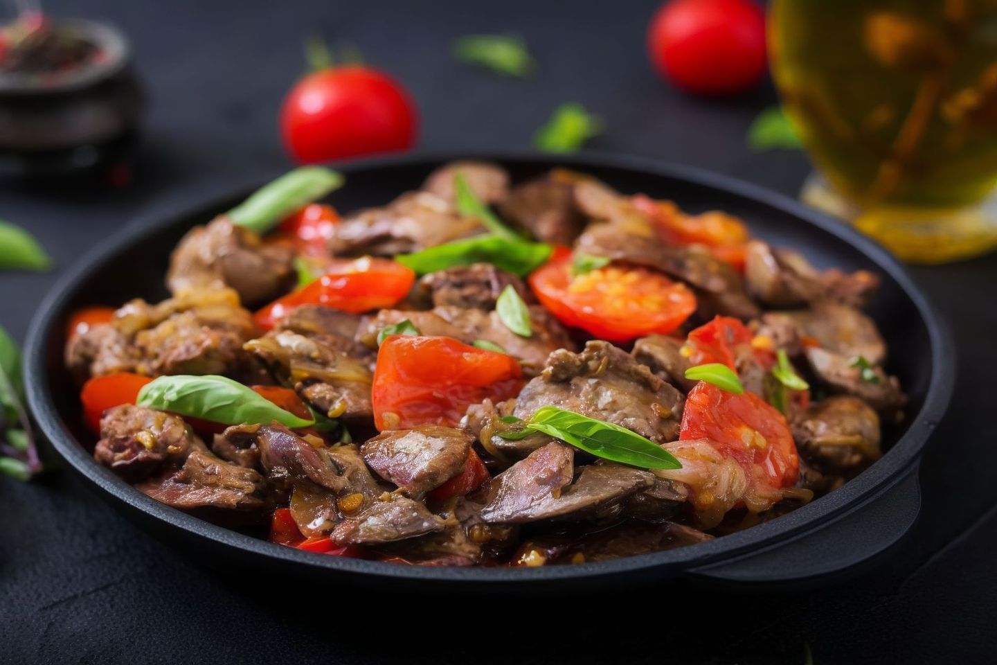 طبق كبدة على الصاج
