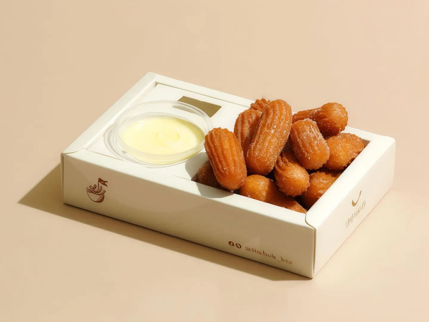 تشوروس بالشوكولاتة البيضاء