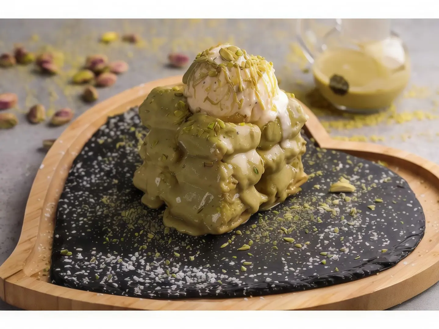 Pistachio Waffle