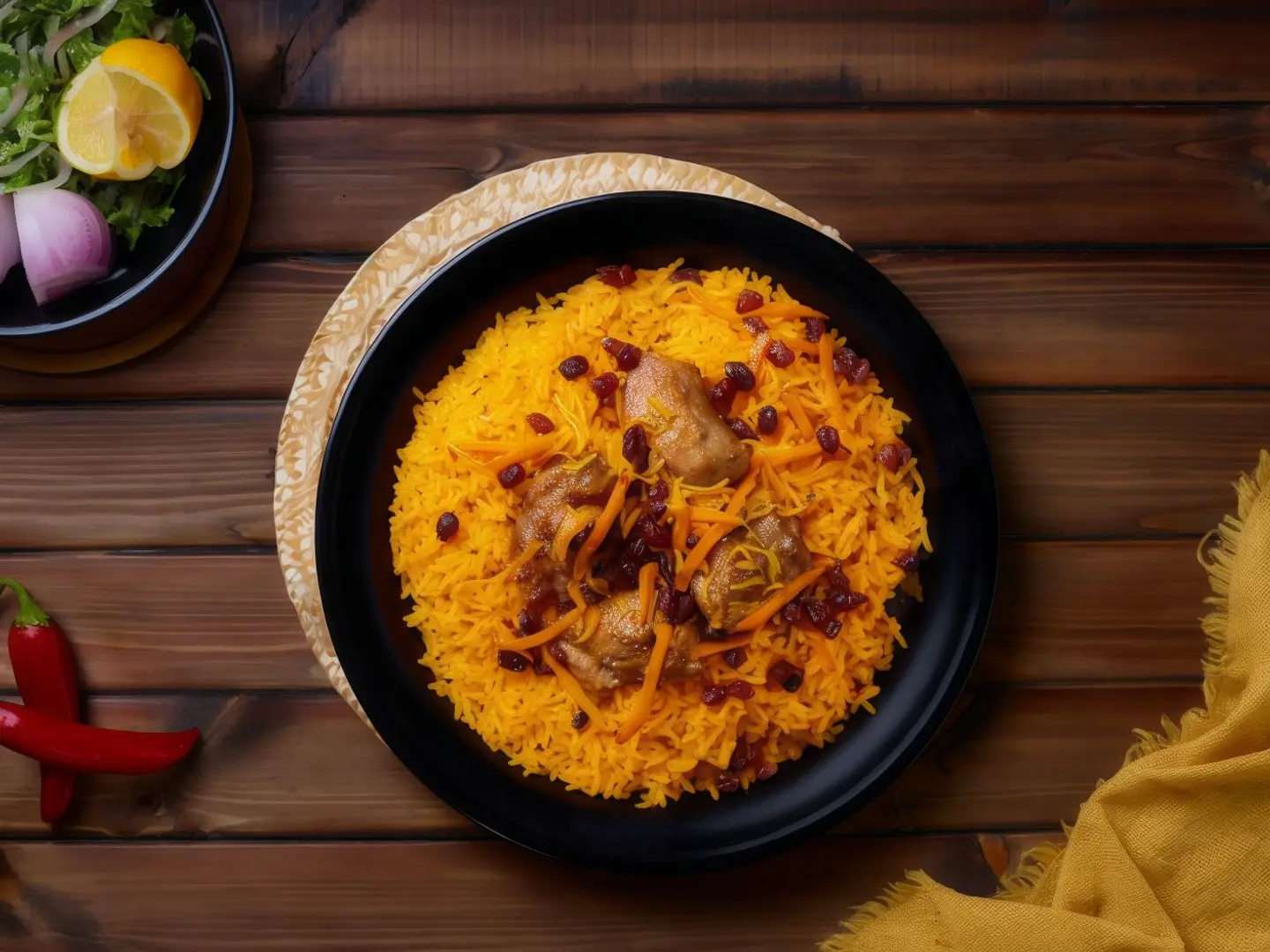 نص نفر لحم مع الرز