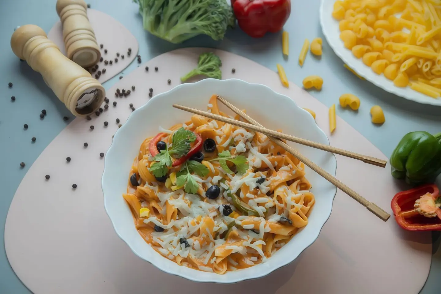 Vegetable Fettuccine