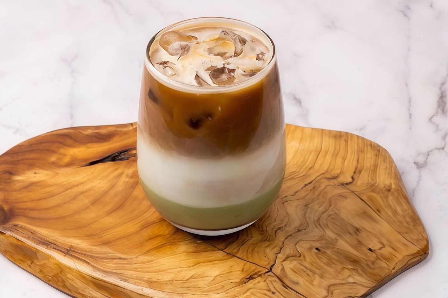Ice Pistachio Rose Latte