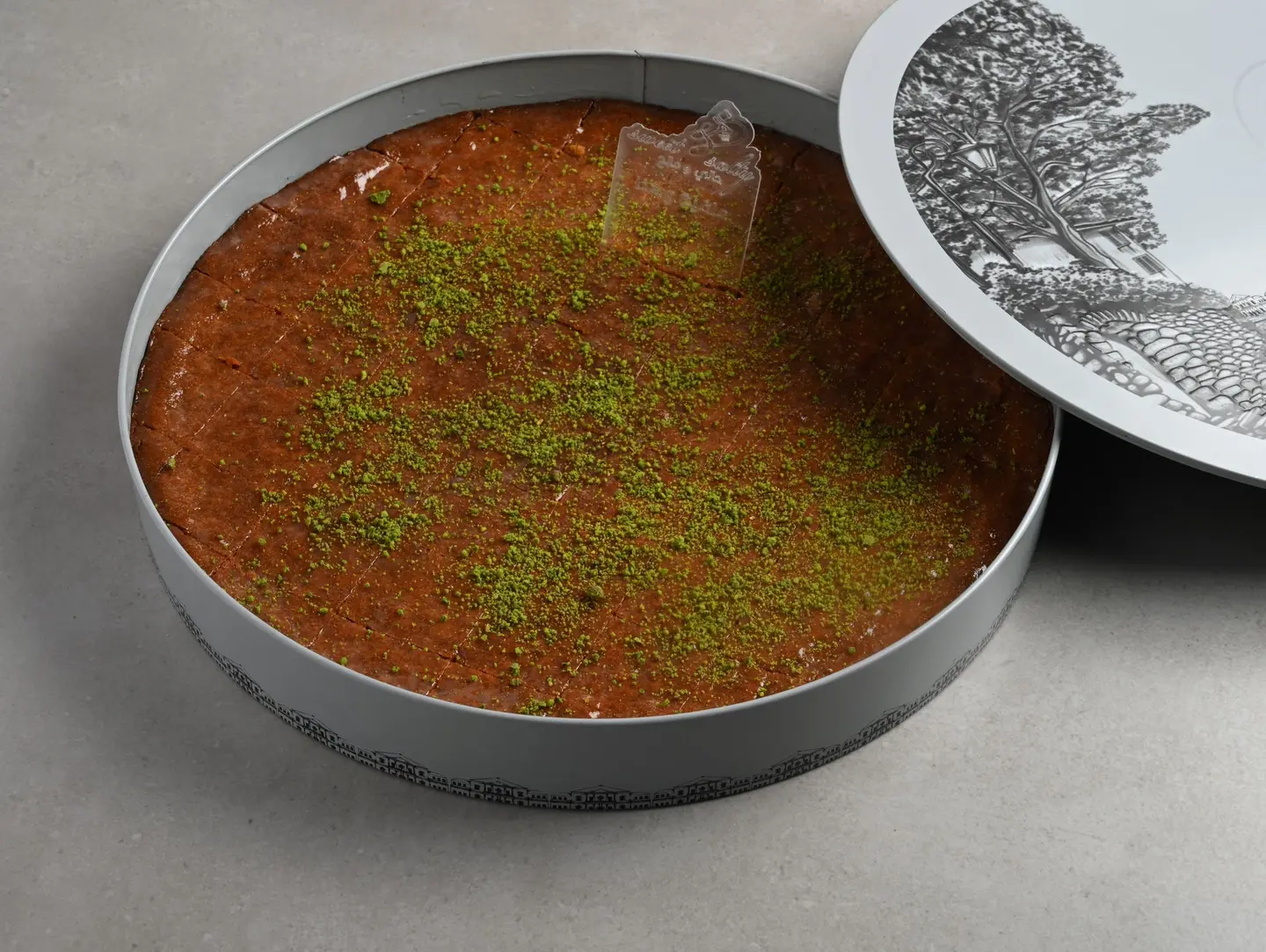Large Tray Of Roasted Semolina Basbousa