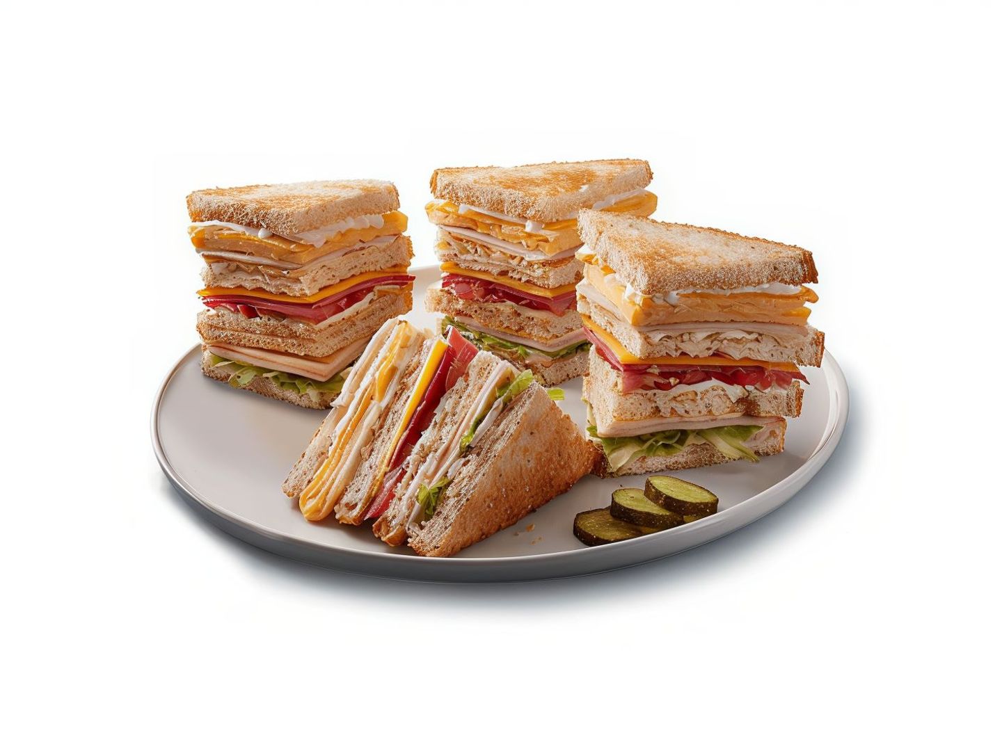 Club Sandwich White Toast
