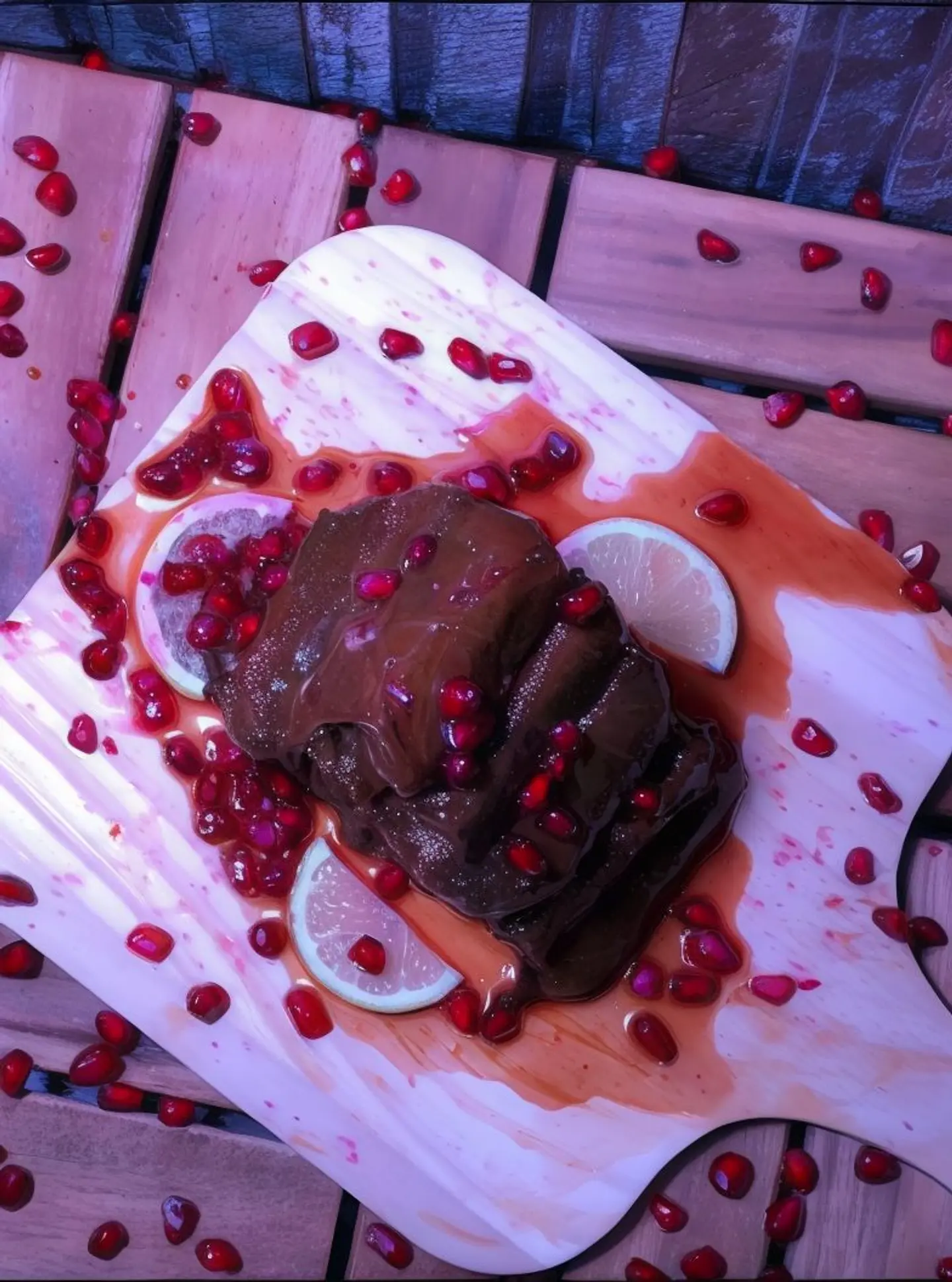 Grape Leaves Pomegranate Molasses