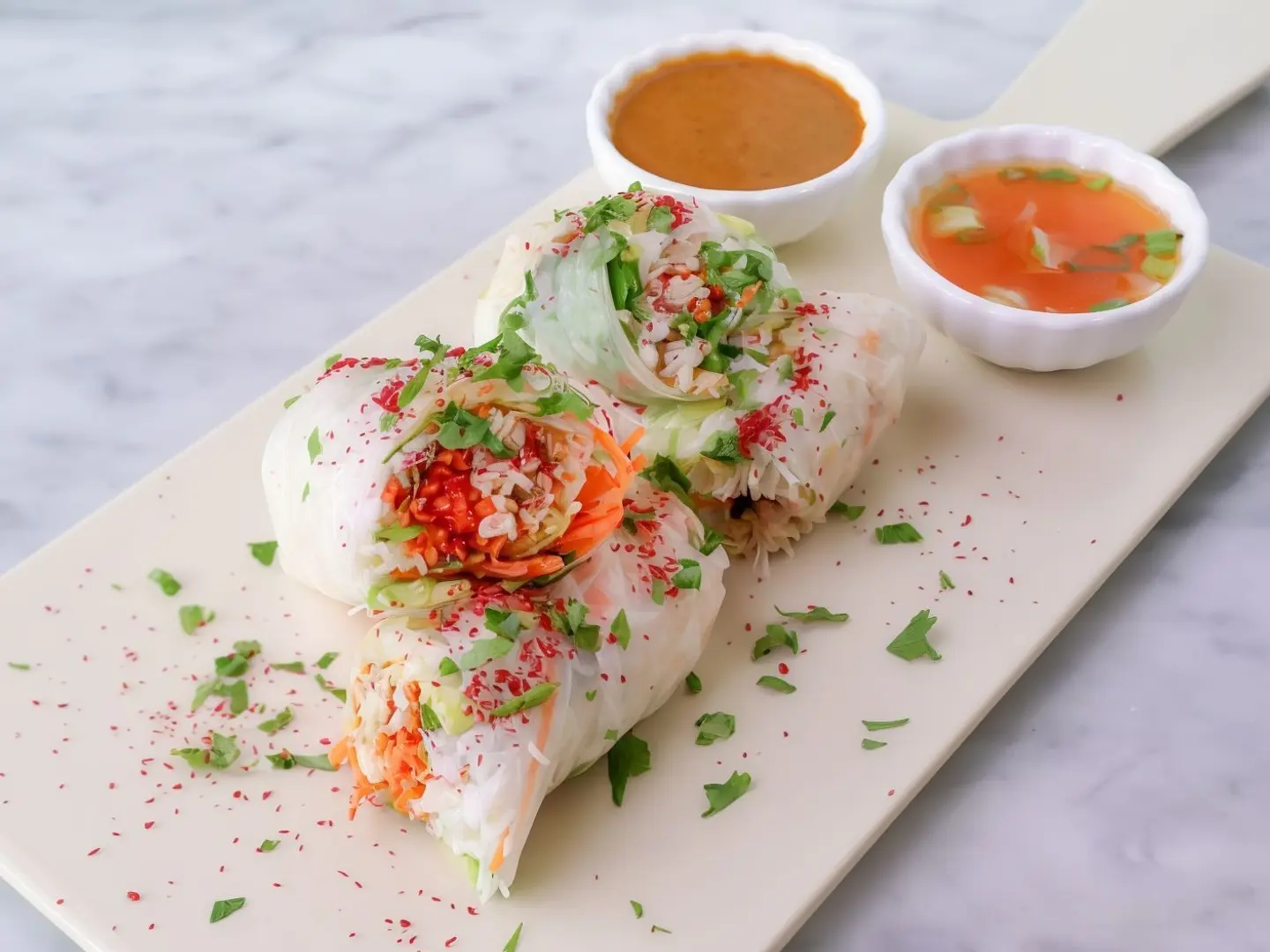 لفائف الصيف بالدجاج