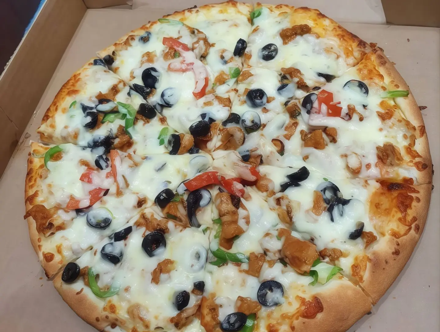 بيتزا قطع دجاج