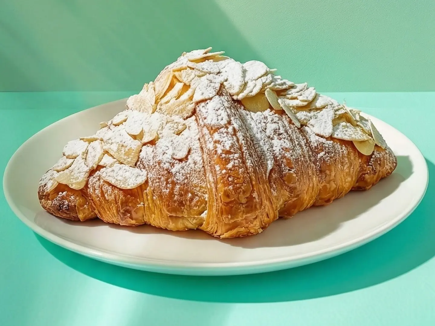 كرواسون كبير باللوز مع العسل