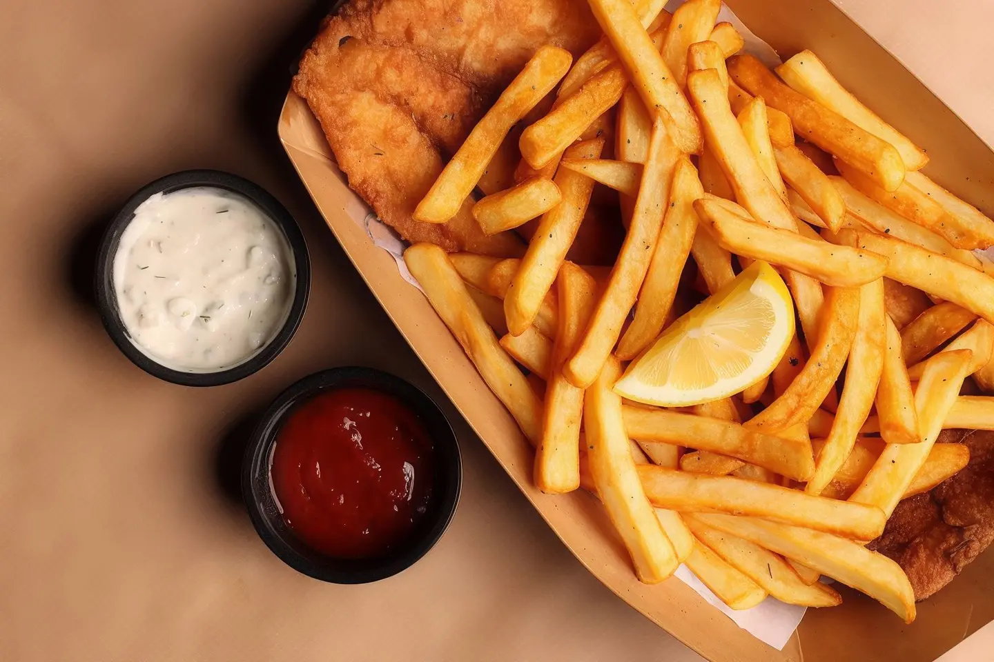 Fish And Chips Half Portion