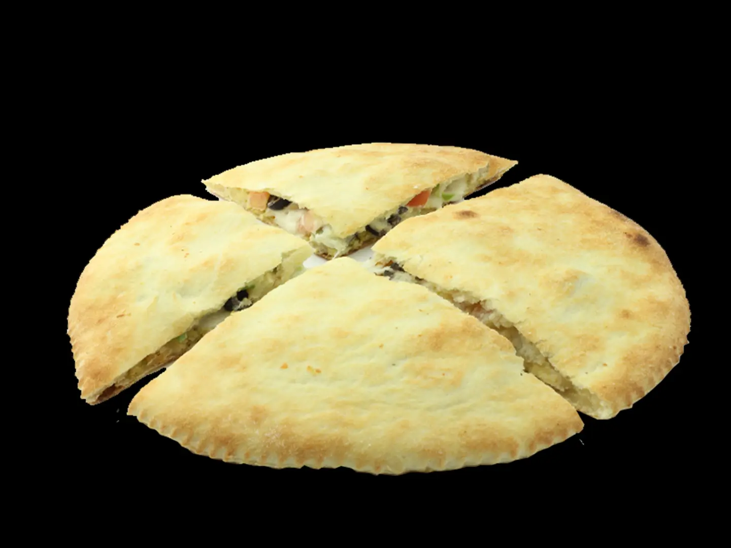 فطيرة فلافل مدورة