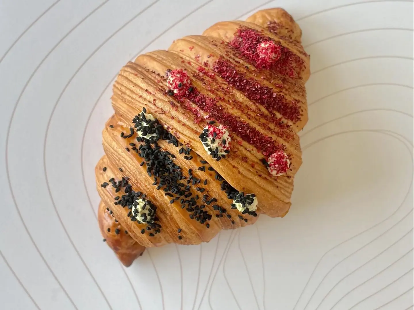 Labnah Zaatar Croissant With Coffee Day
