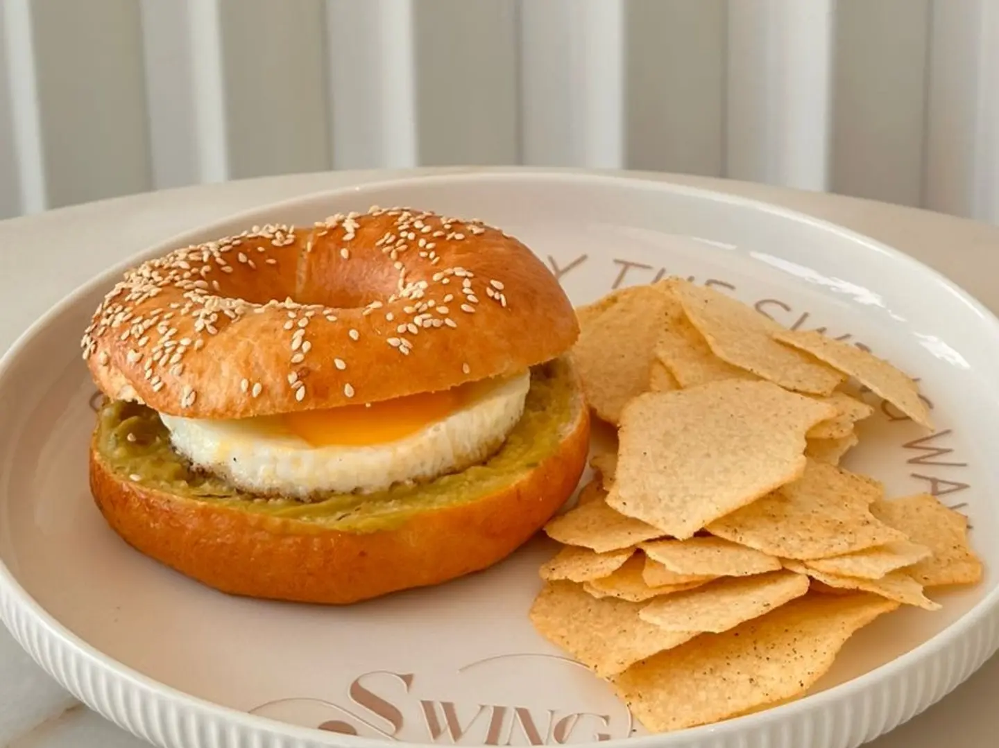 Sunny Side Egg & Avocado Bagel