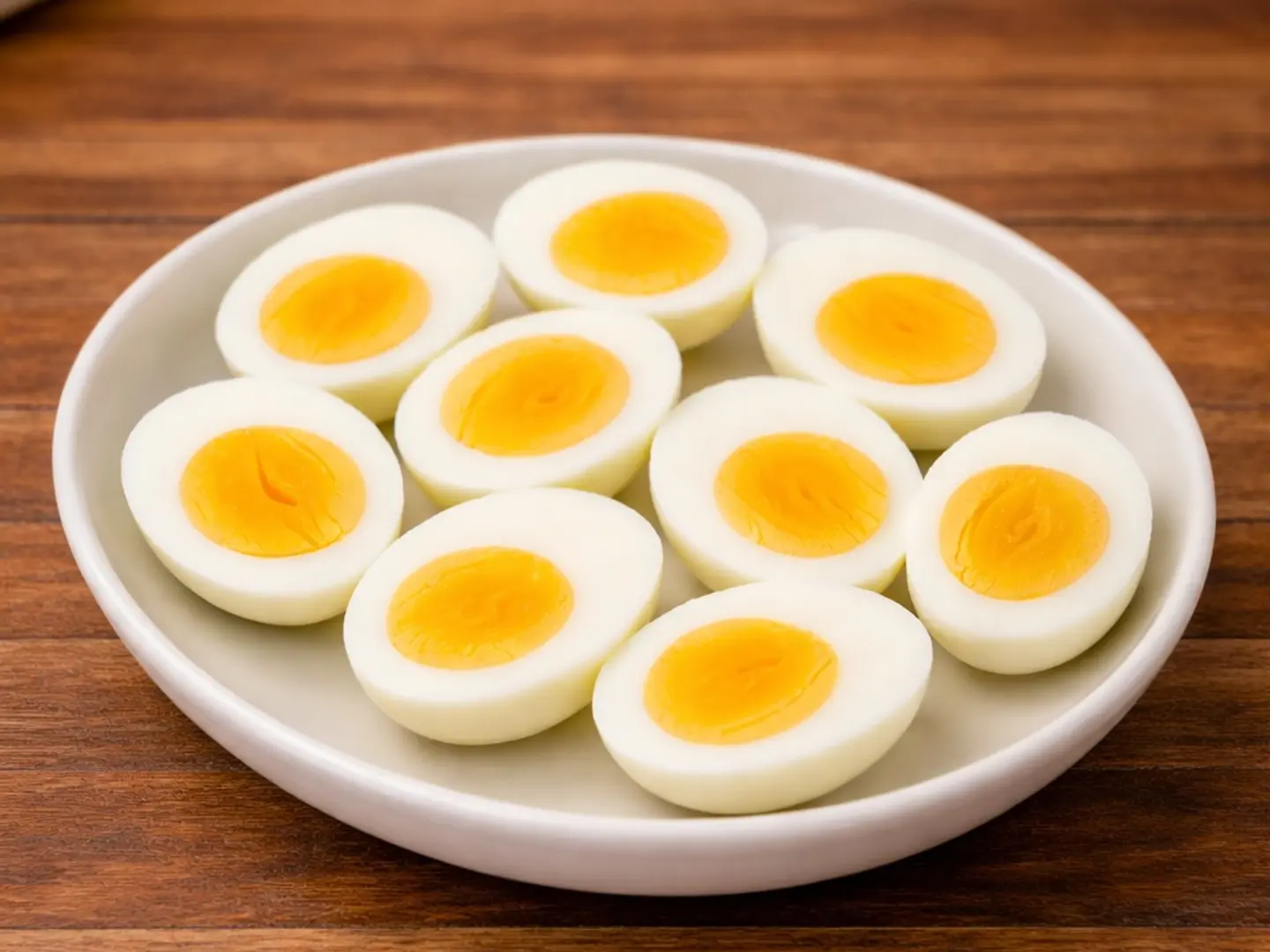 Plate Of Boiled Eggs
