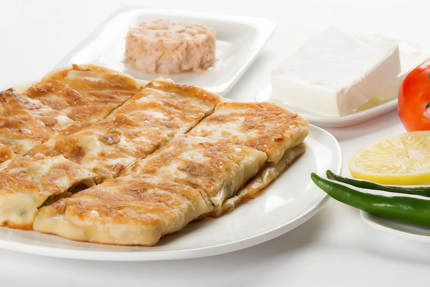 مطبق تونه وجبن مالح