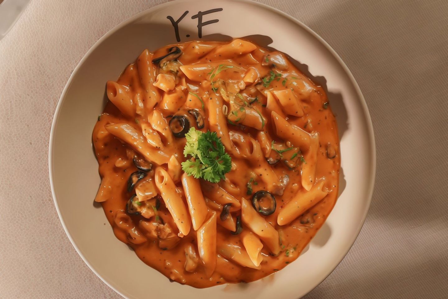 Rosy Chicken Pasta