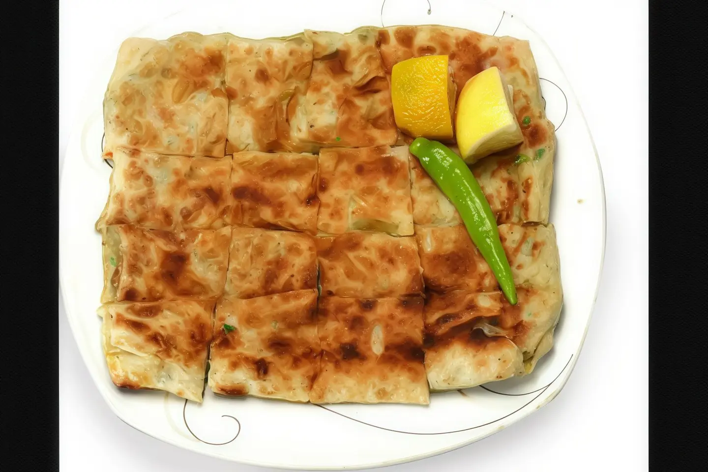 Salty Mutabbaq With Vegetables