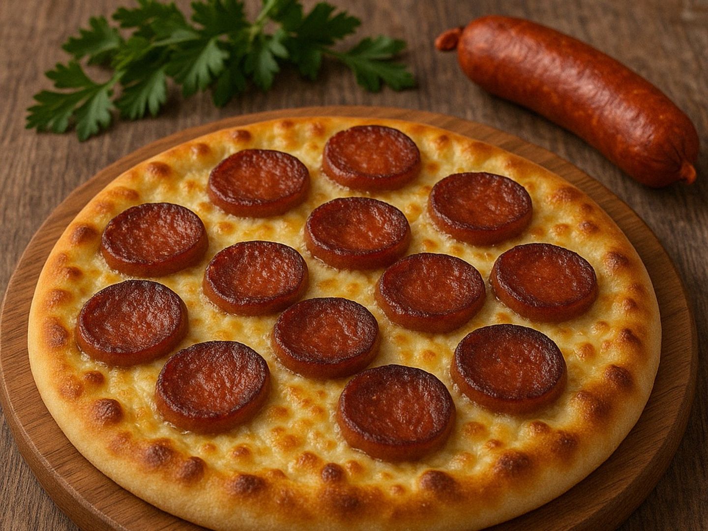 Cheese & Sausage Manakeesh