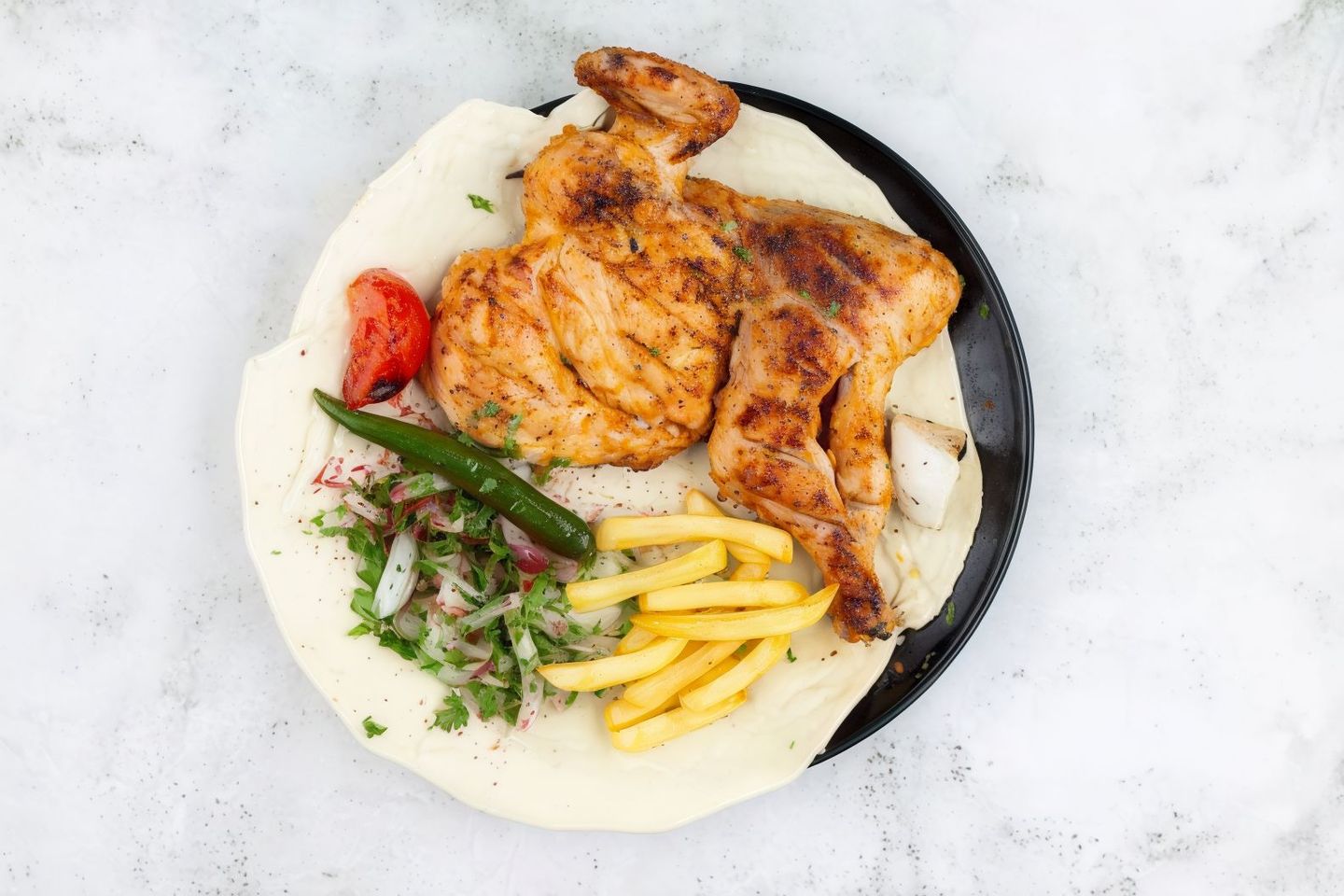 Half A Chicken On Coal