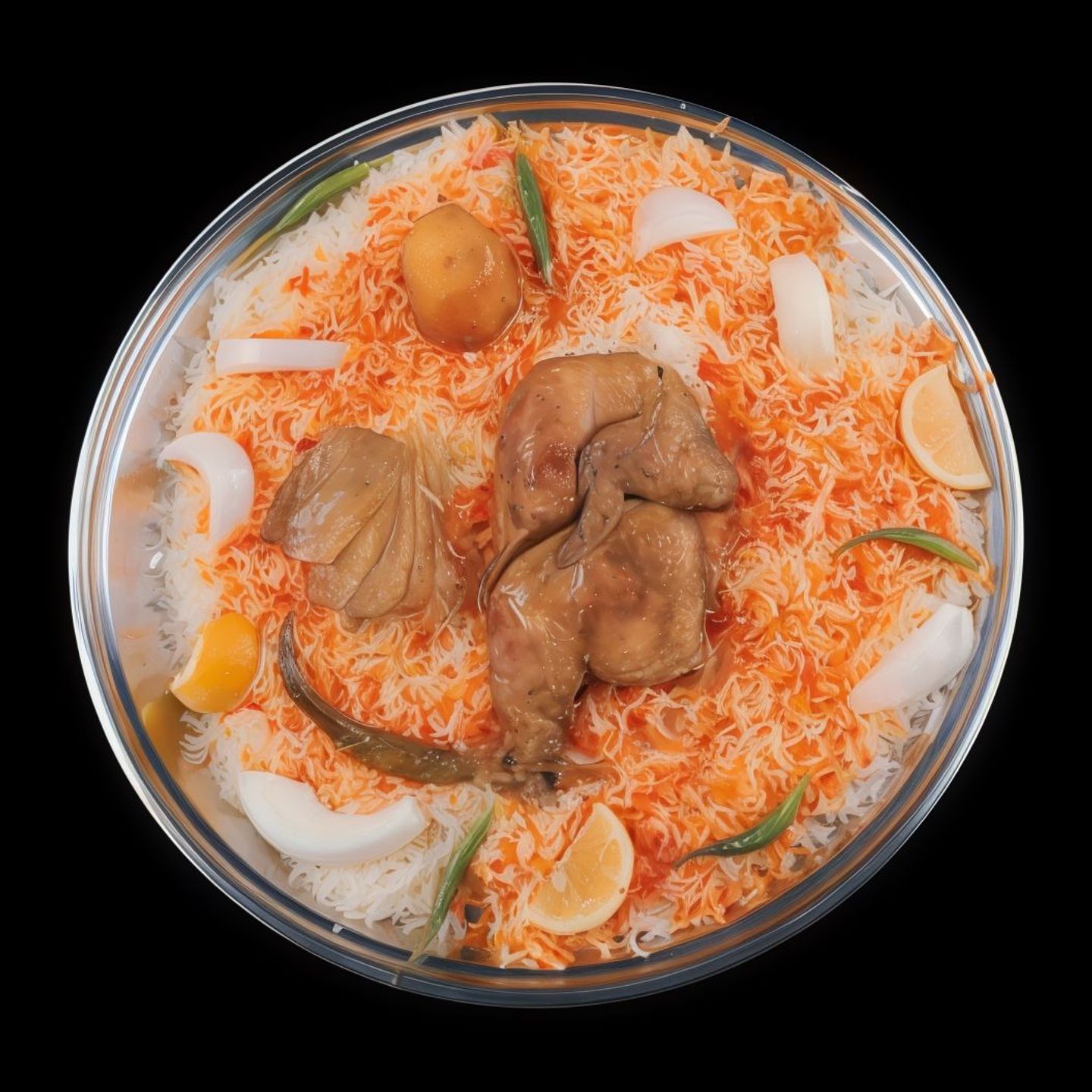 دجاج مدفون - نصف