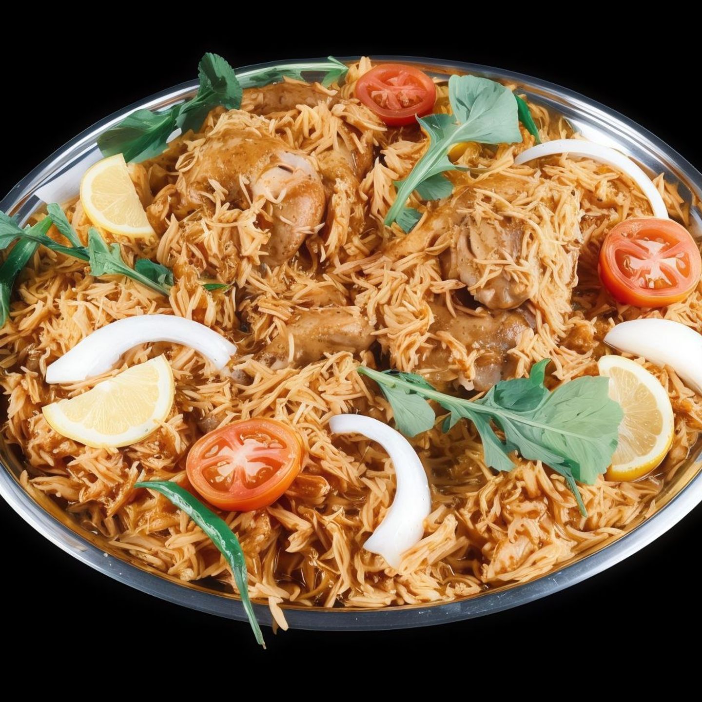 دجاج مضغوط - نصف