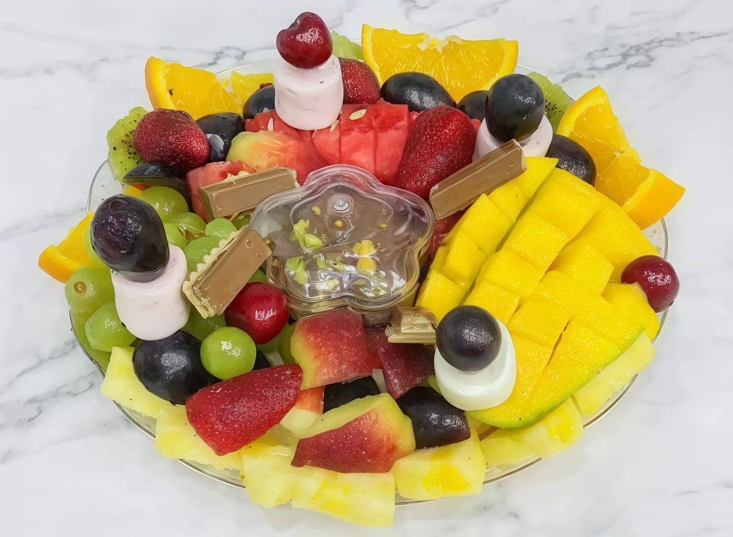 صحن فواكه مشكل