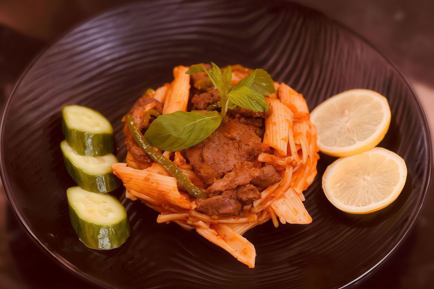 طاجن مكرونة بالكبدة
