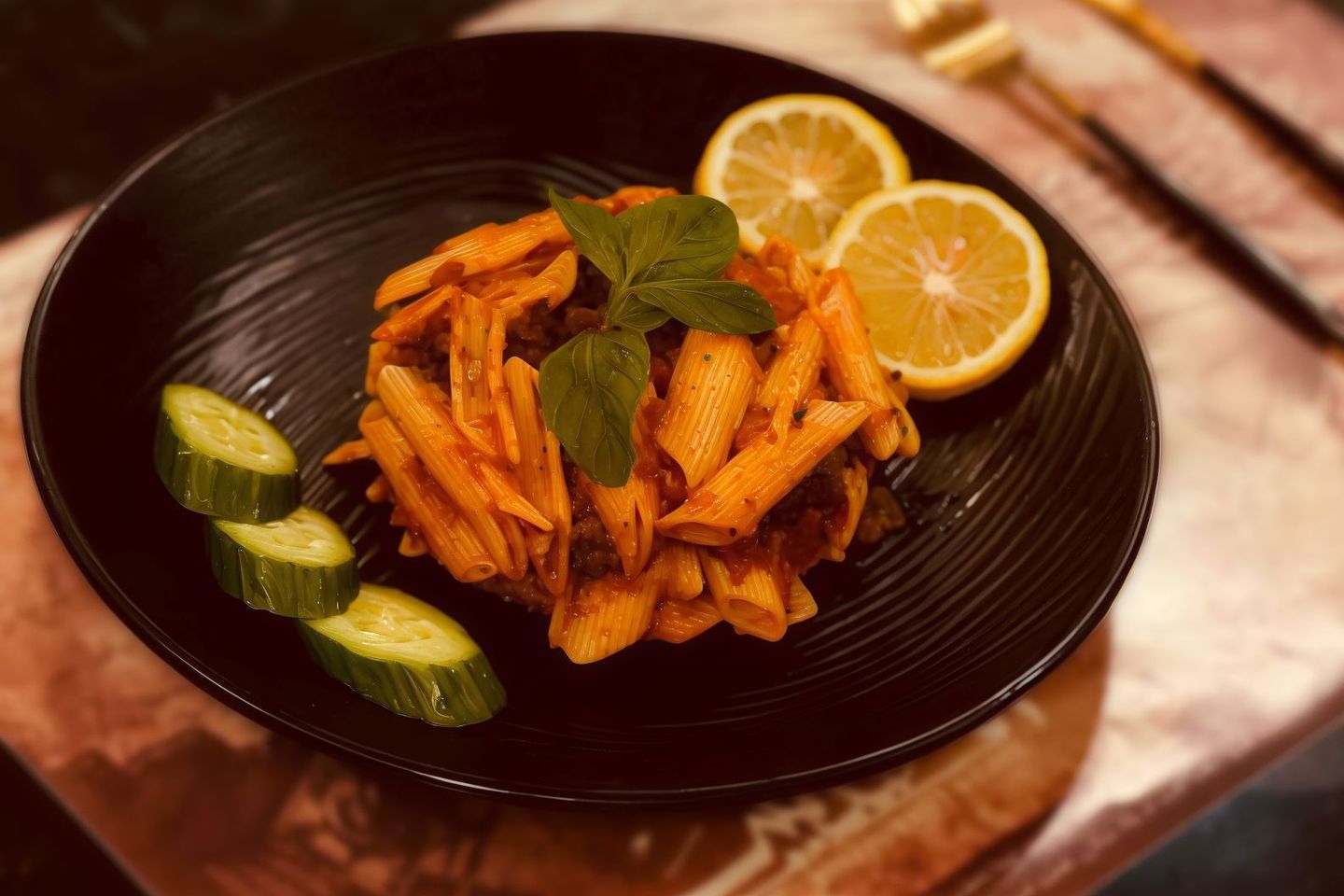طاجن مكرونة باللحمة المفرومة