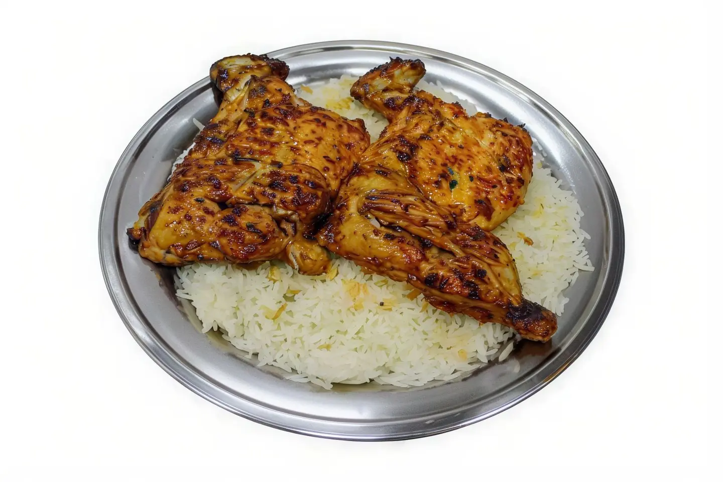 Chicken On Coal With Rice