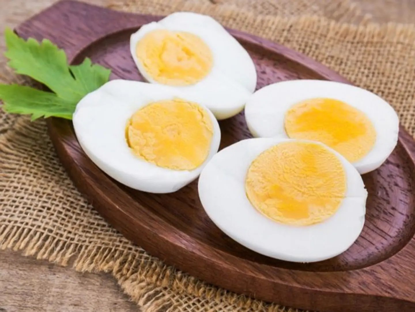 A Plate Of Boiled Eggs