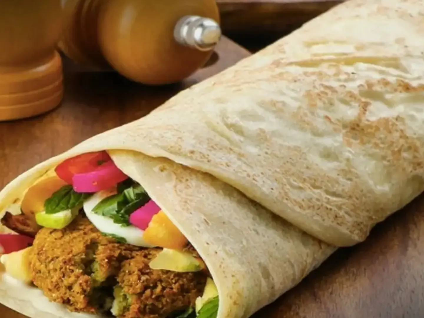 Syrian Falafel Sandwich With Egg