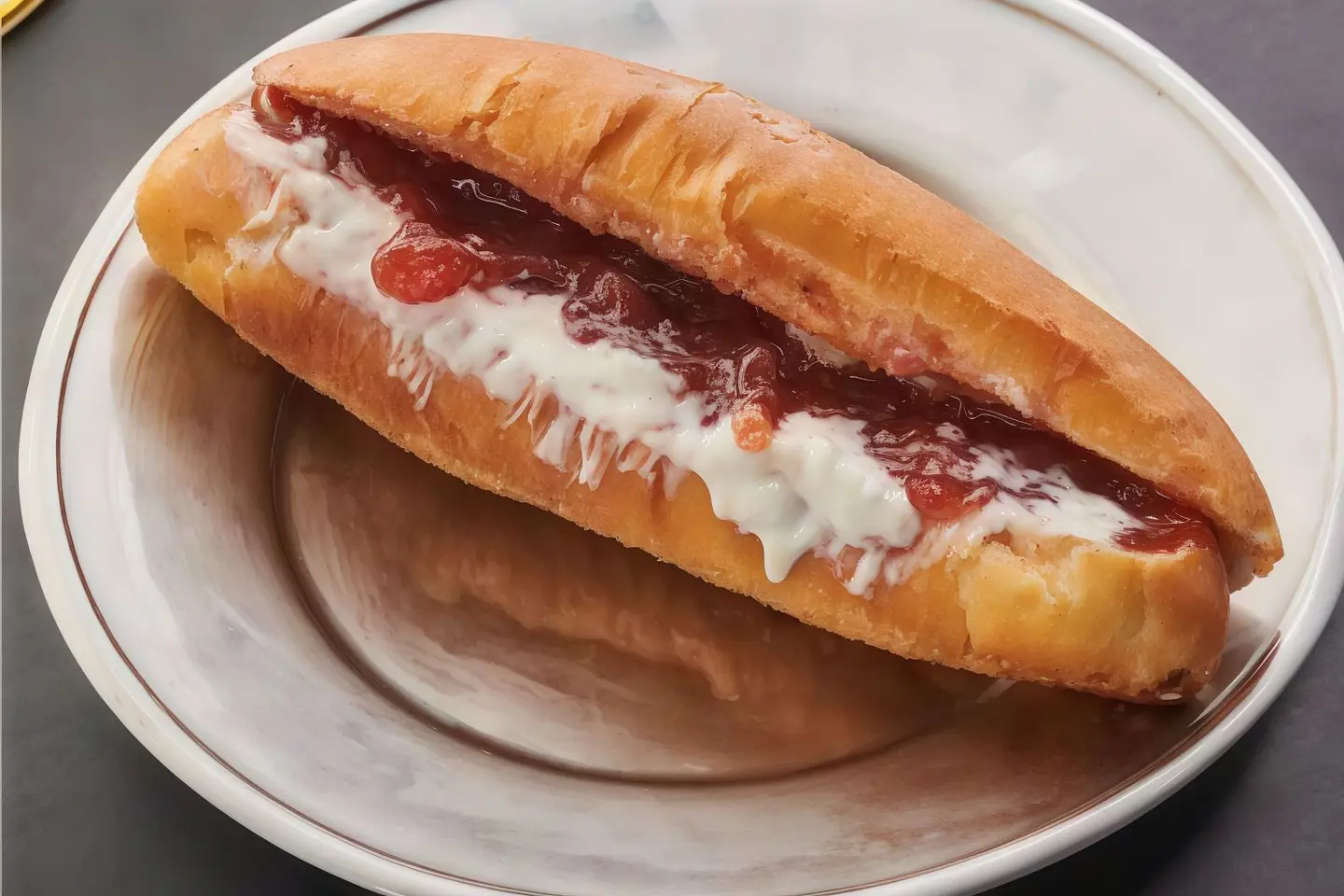 Cheese And Jam Sandwich