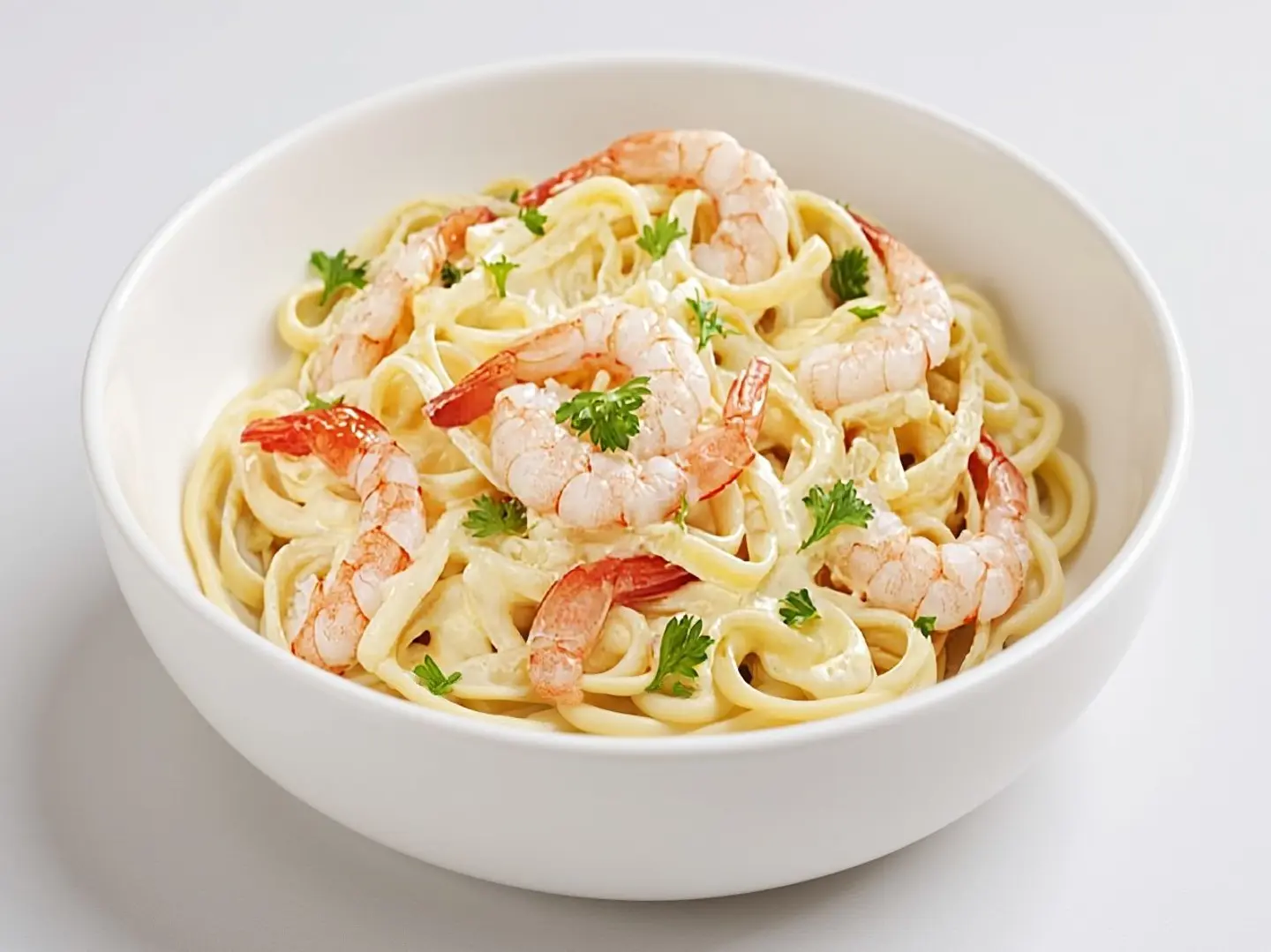 Shrimp White Fettuccine