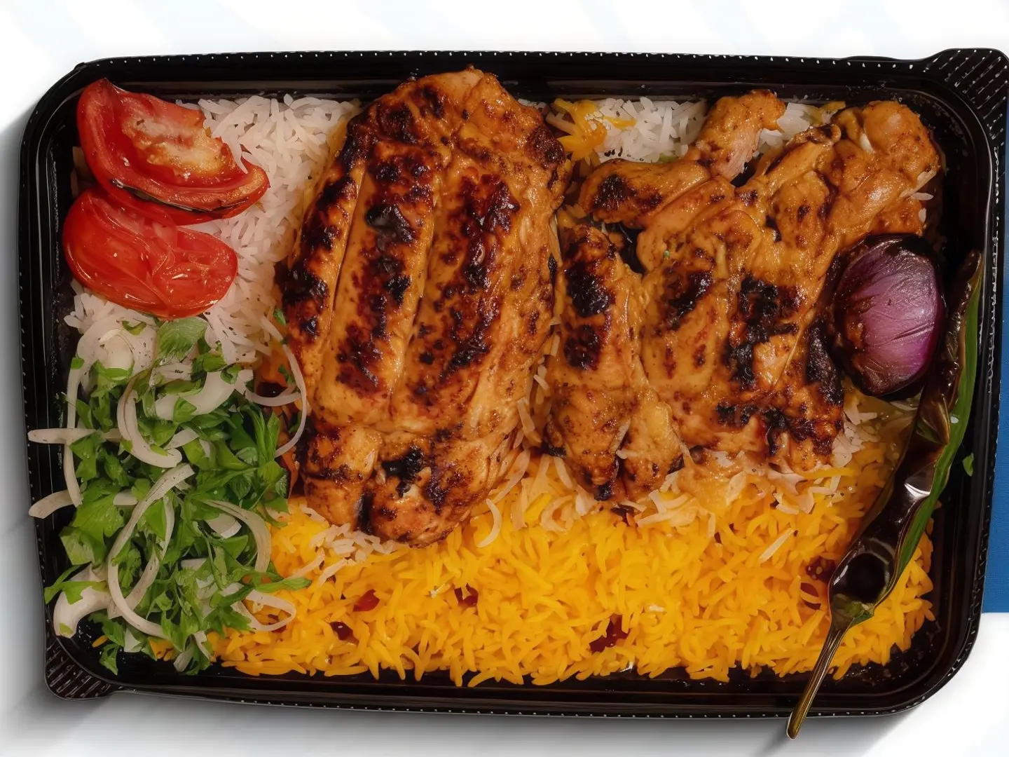 Boneless Chicken With Persian Rice