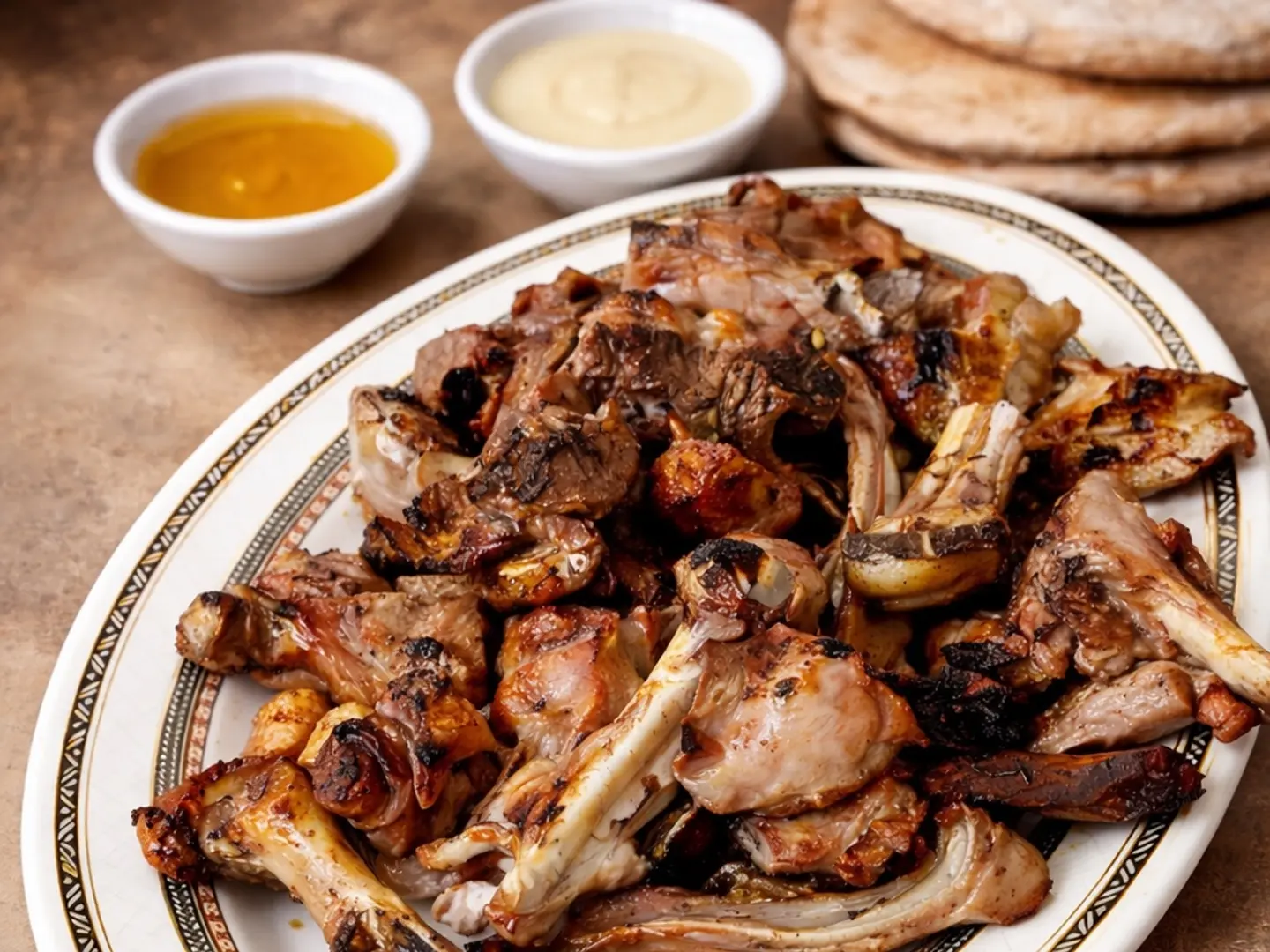 نصف لحم مظبي