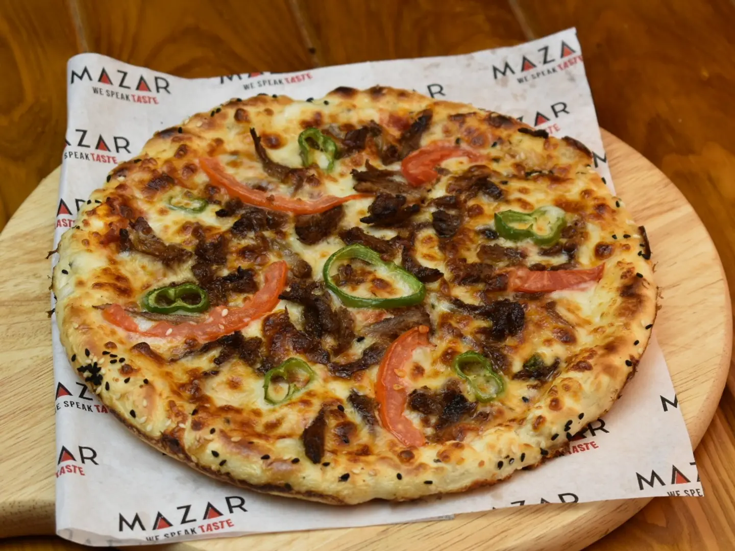 بيتزا شاورما لحم