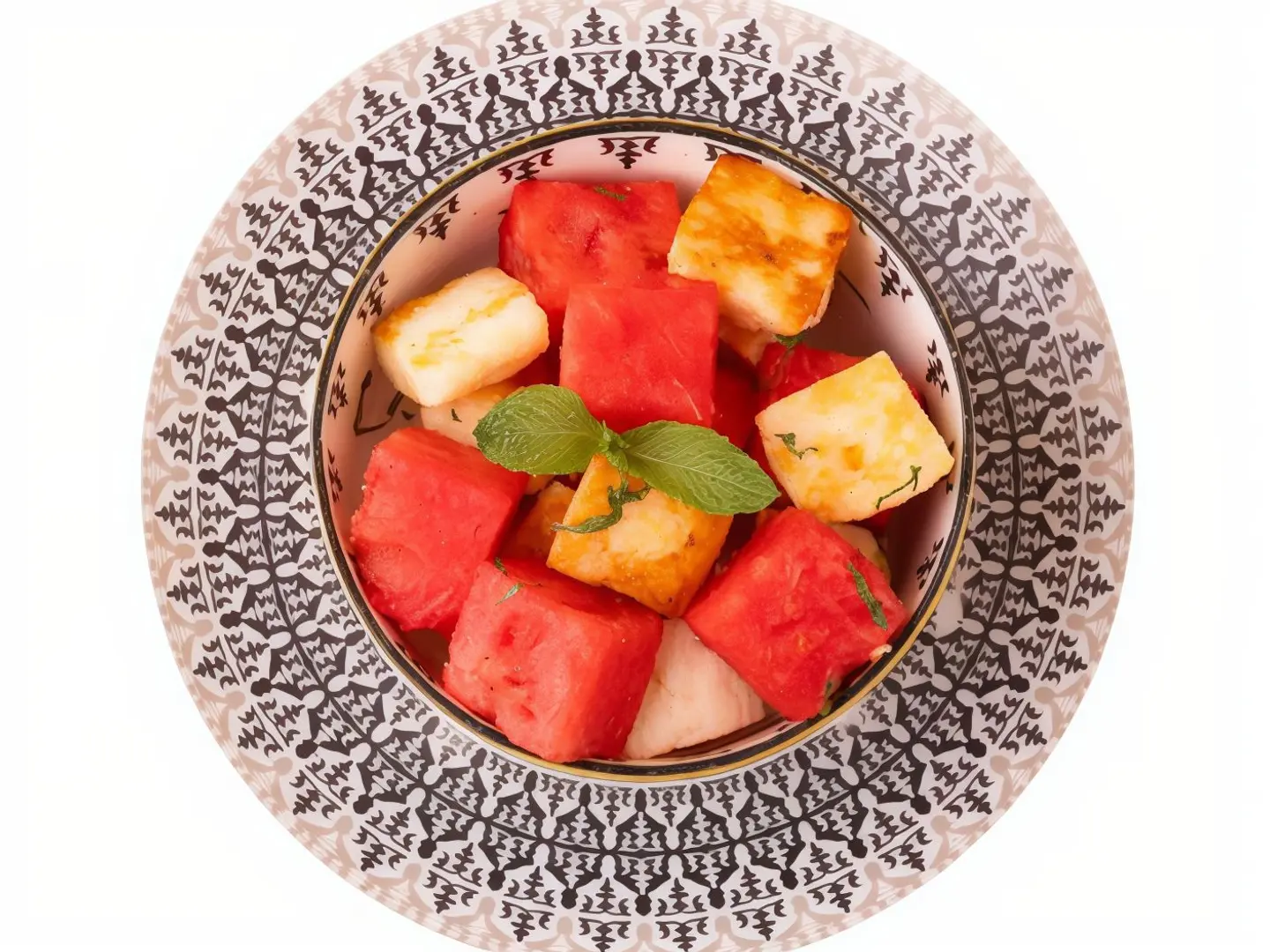 Watermelon Halloumi Bites