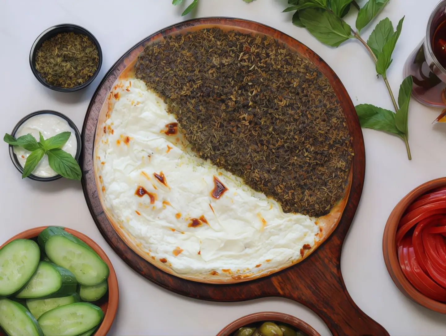 لبنة بالزعتر