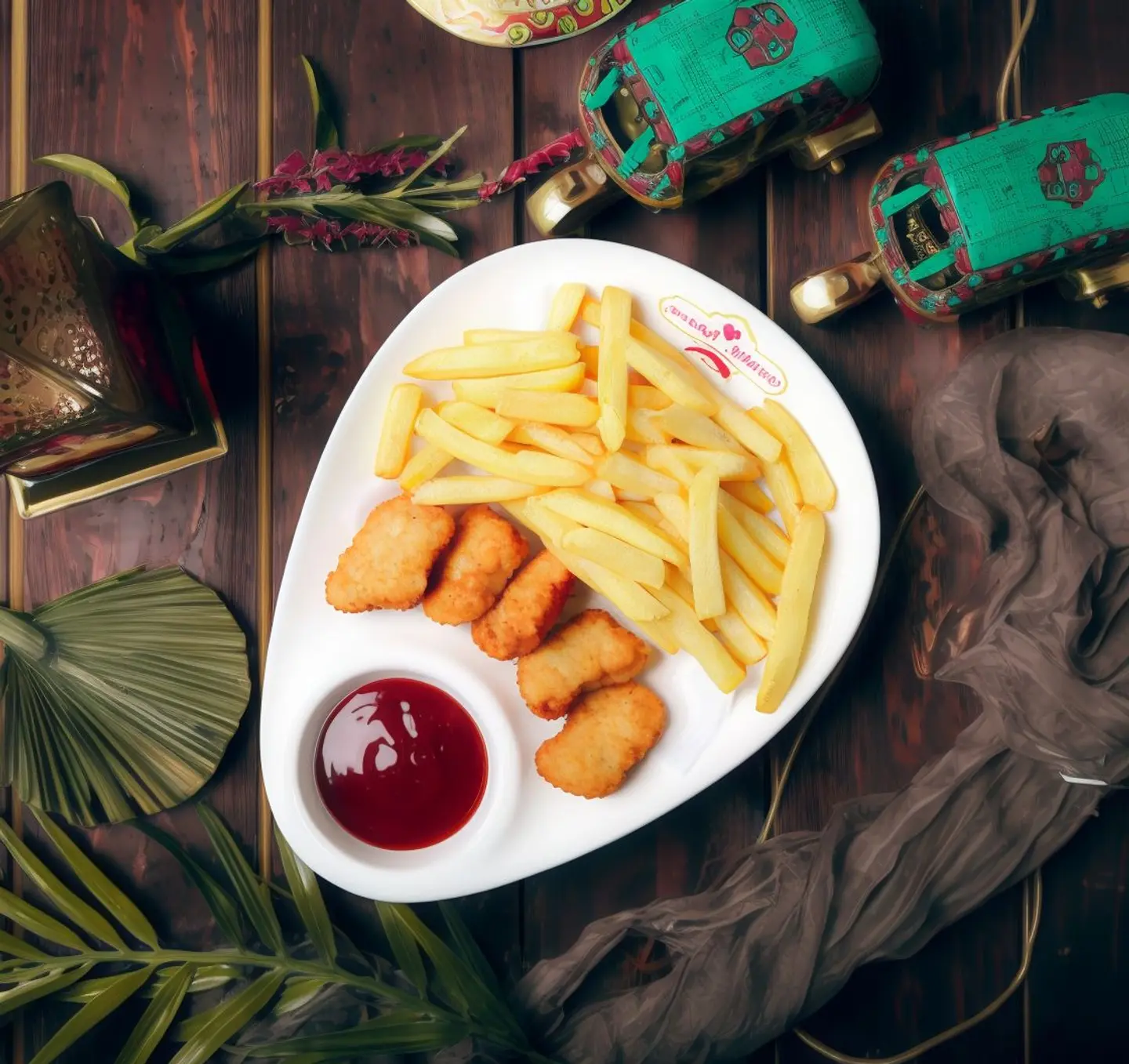 ناقتس مع بطاطس للأطفال