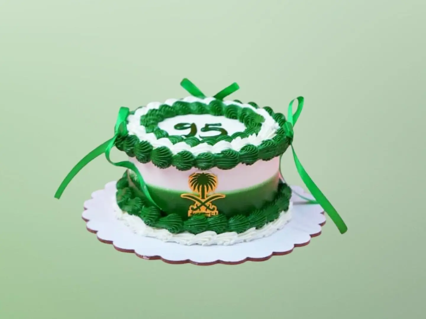 National Day Cake With Ship And Palm Tree Logo 95 Small