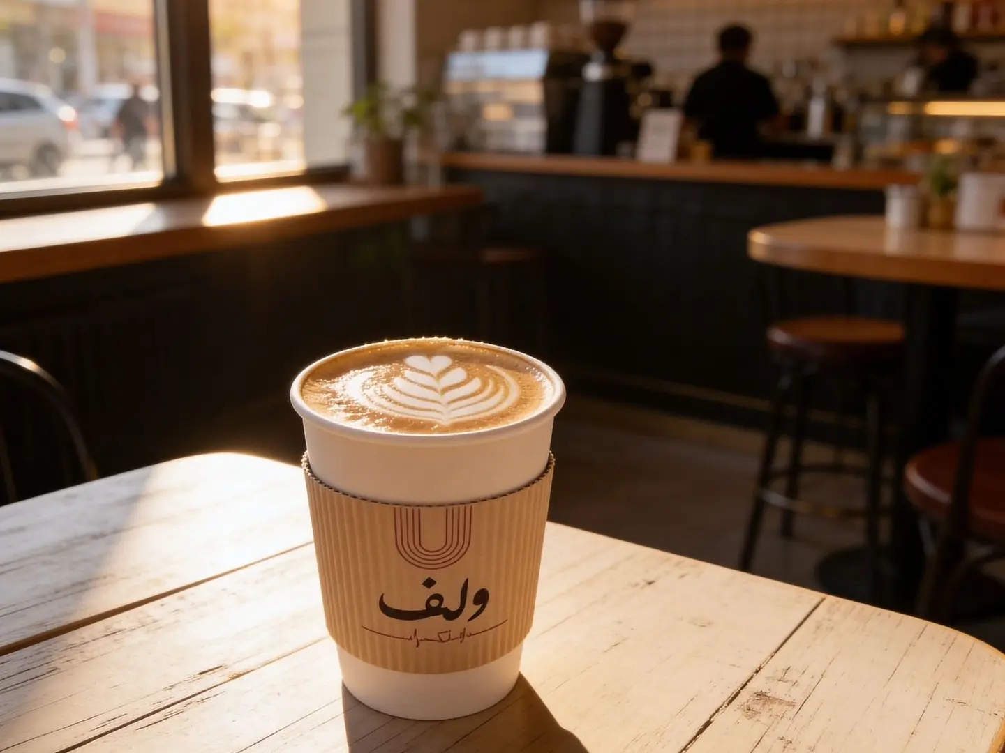 زعفران لاتيه حار