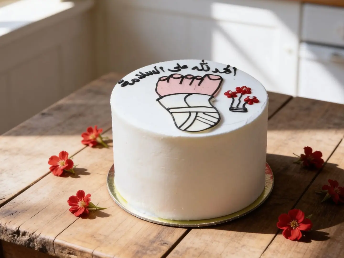 الحمدلله على السلامة رجل مكسورة